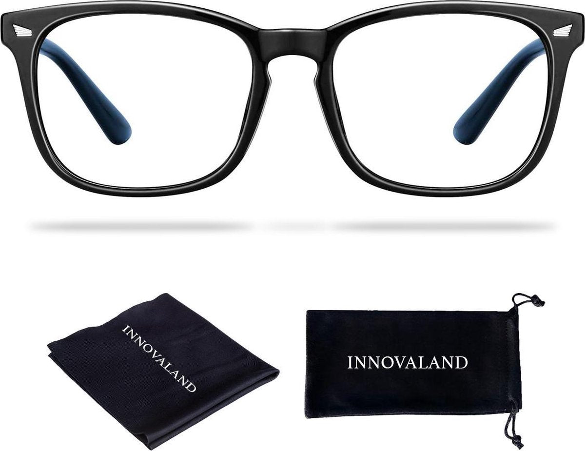 Innovaland Computerbril Premium - Blauw Licht bril - Beeldschermbril - Blue Light Glasses - Blauw Licht Bril Zonder Sterkte - Blauw Licht Bril Filter Brillen - Blue Light Filter Bril - Blauw Licht Filter Bril - Gaming Bril - Game bril