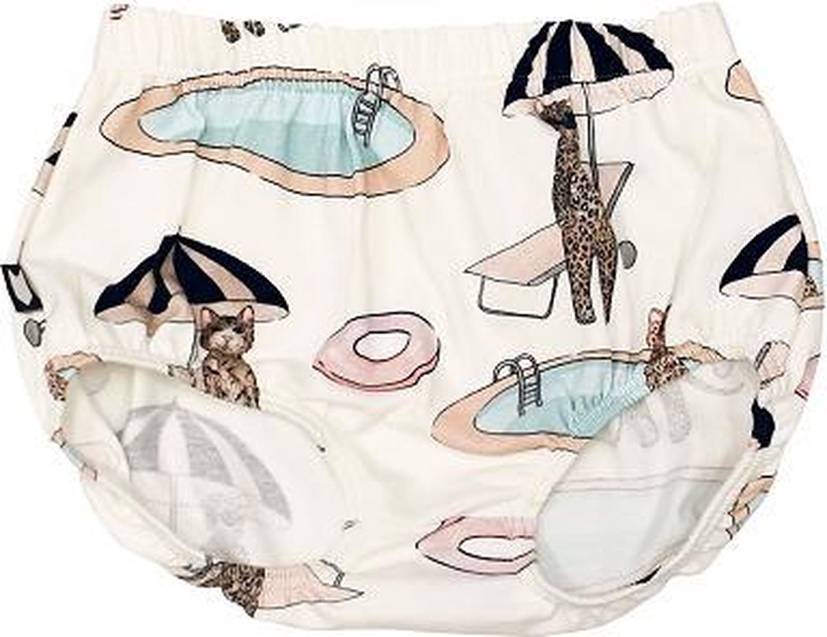 HEBE - baby bloomer - pool print - Maat 74/80