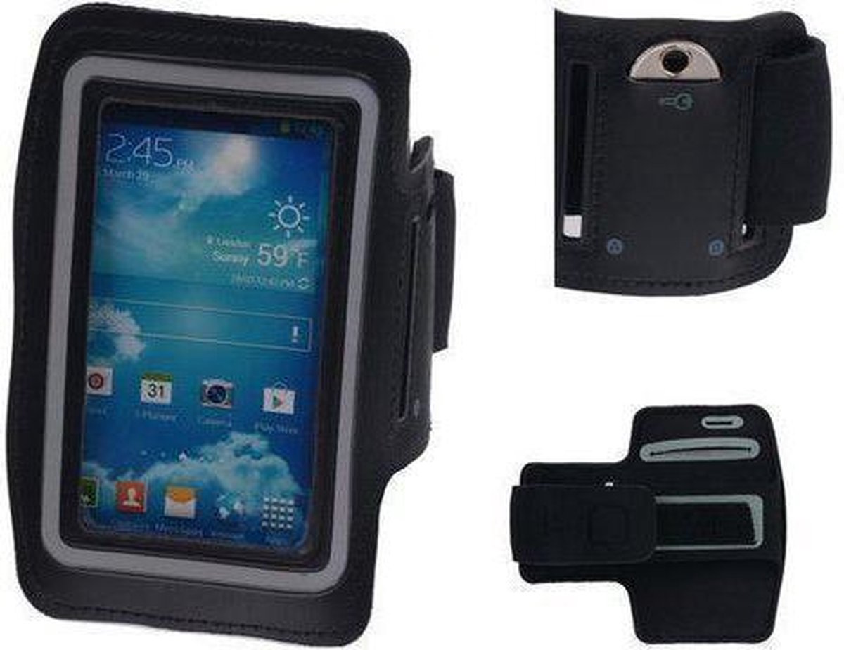 Galaxy S Plus i9000 Zwart Sport Armband Neopreen