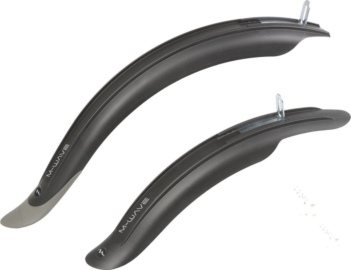 M-wave Spatborden Set Mud Max Kids 16/20 Inch Zwart