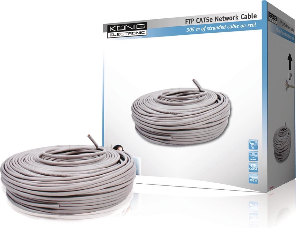 Konig CAT5e FTP patch kabel - 305 meter