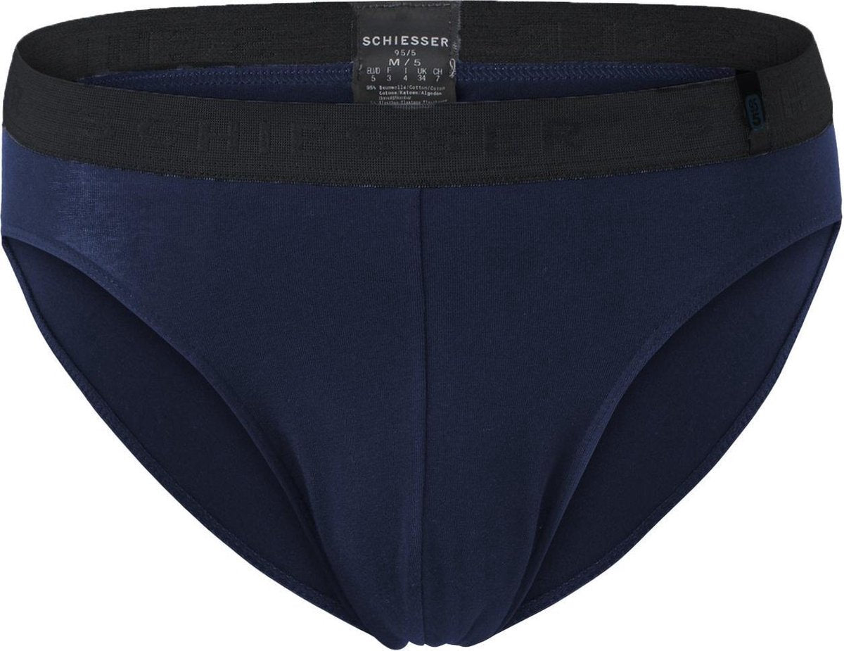 SCHIESSER 95/5 rioslip (1-pack) - blauw -  Maat: L