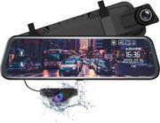 AZDome PG02 2CH Full Mirror Touch dashcam voor auto