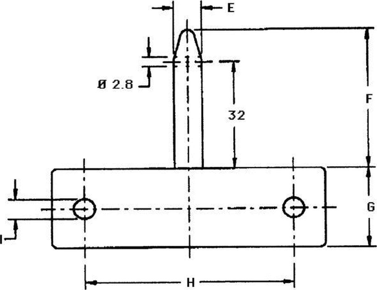 Ronstan spiegelbeslag / RF2515A Aluminium