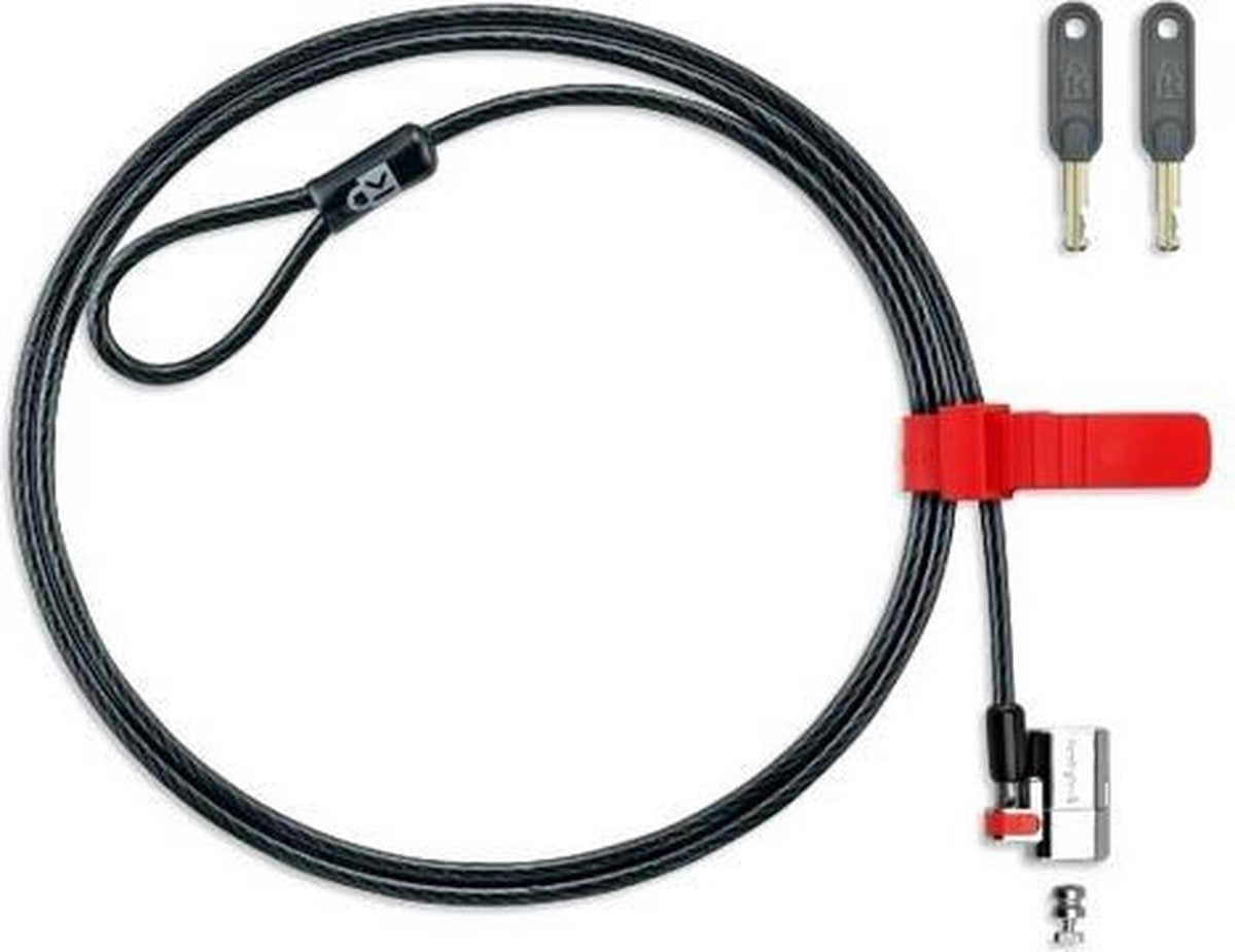 Kensington kabelslot: ClickSafe® Laptopslot - Keyed Different - Zwart