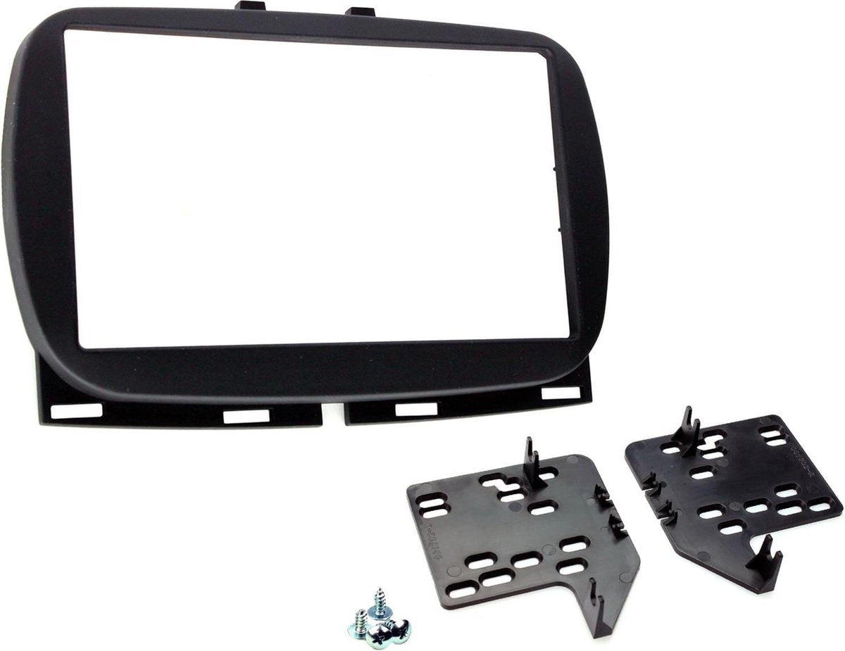 2-DIN frame ECO Fiat 500 2017 -> zwart