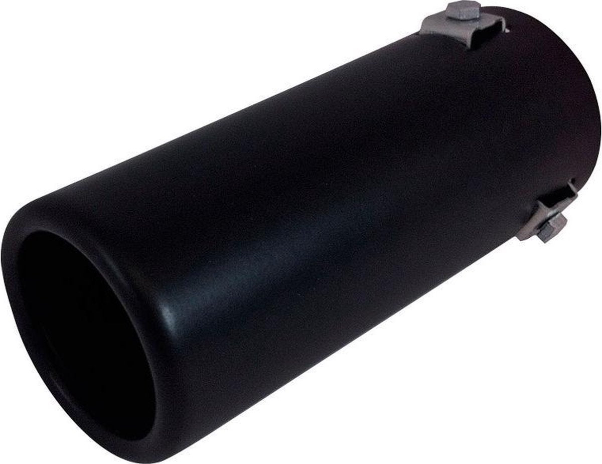 AutoStyle Uitlaatsierstuk Staal/Zwart - rond 70mm - lengte 170mm - 35-66mm aansluiting