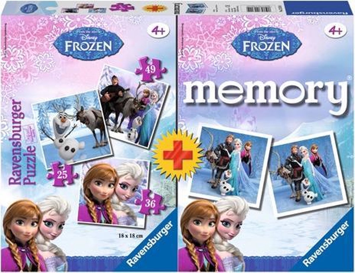Spel Memory + Puzzel Frozen