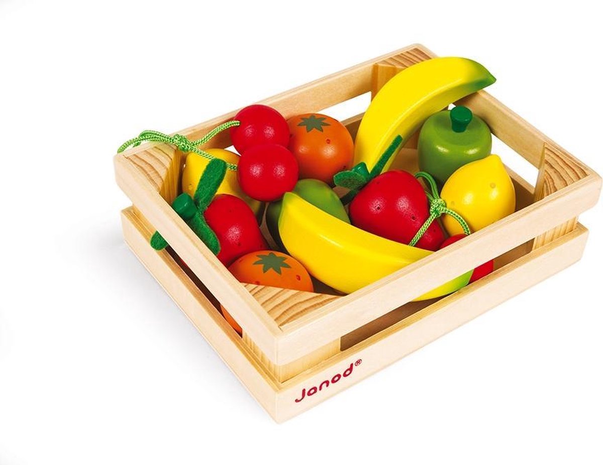 Janod Chic Fruit Kistje - 12 Stuks