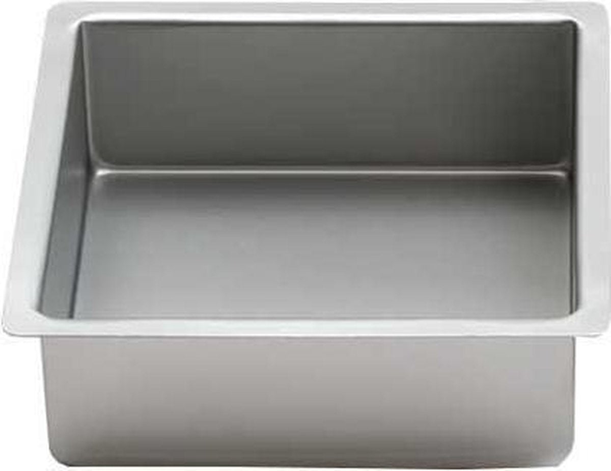 Vierkante aluminium bakvorm 7.5cm hoog