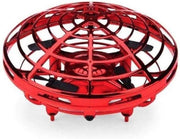 Jumalu Mini RC UFO Drone - Quadcopter - Helikopter - Speelgoed - Zwevende UFO - 4 Propellers - USB oplaadbaar - Rood