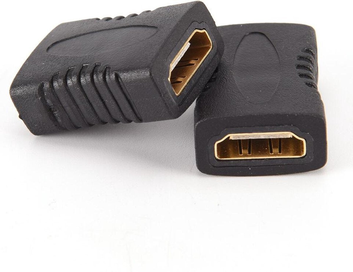 Adapter Koppelaar Vrouwelijk Naar Vrouwelijk - F/F uitbreiding voor HDTV - HD 1080P Hoge Kwaliteit - HDMI Kabel Adapter - HDMI Accessoires - Zwart
