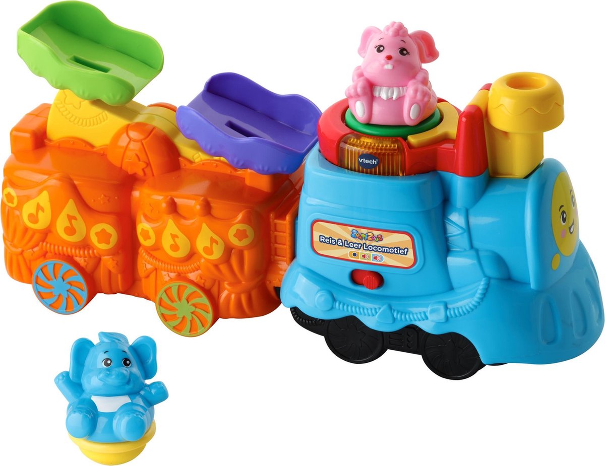 VTech ZoomiZooz Reis & Leer Locomotief - Educatief Babyspeelgoed