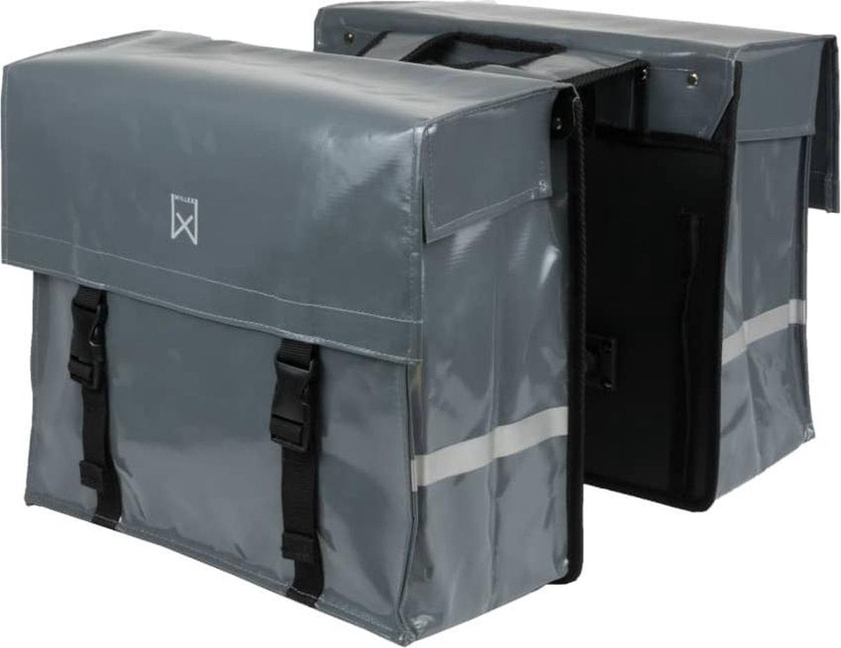 Willex Bisonyl Dubbele Fietstas - 40 liter - Donkergrijs
