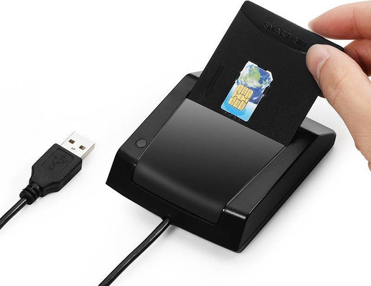 LotaHome® - Id-kaart lezer - eiD kaartlezer - Identiteitskaartlezer - Multifunctionele kaartlezer - Smartcard reader - Windows