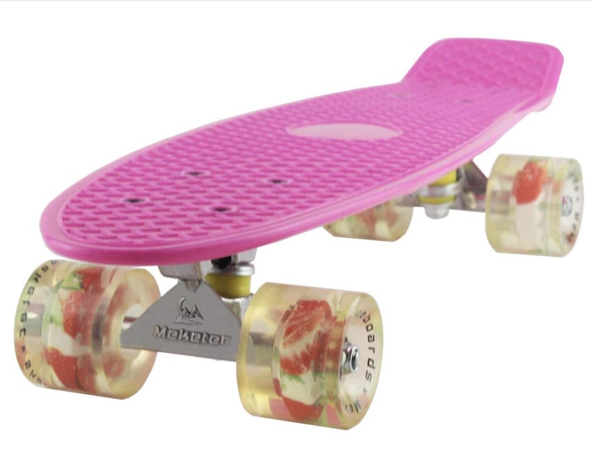 Weely Skateboard Roze