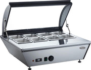 Professionele Warmhoud Opzetvitrine | 8x 1/6 GN | Combisteel | 7487.0085 | Horeca