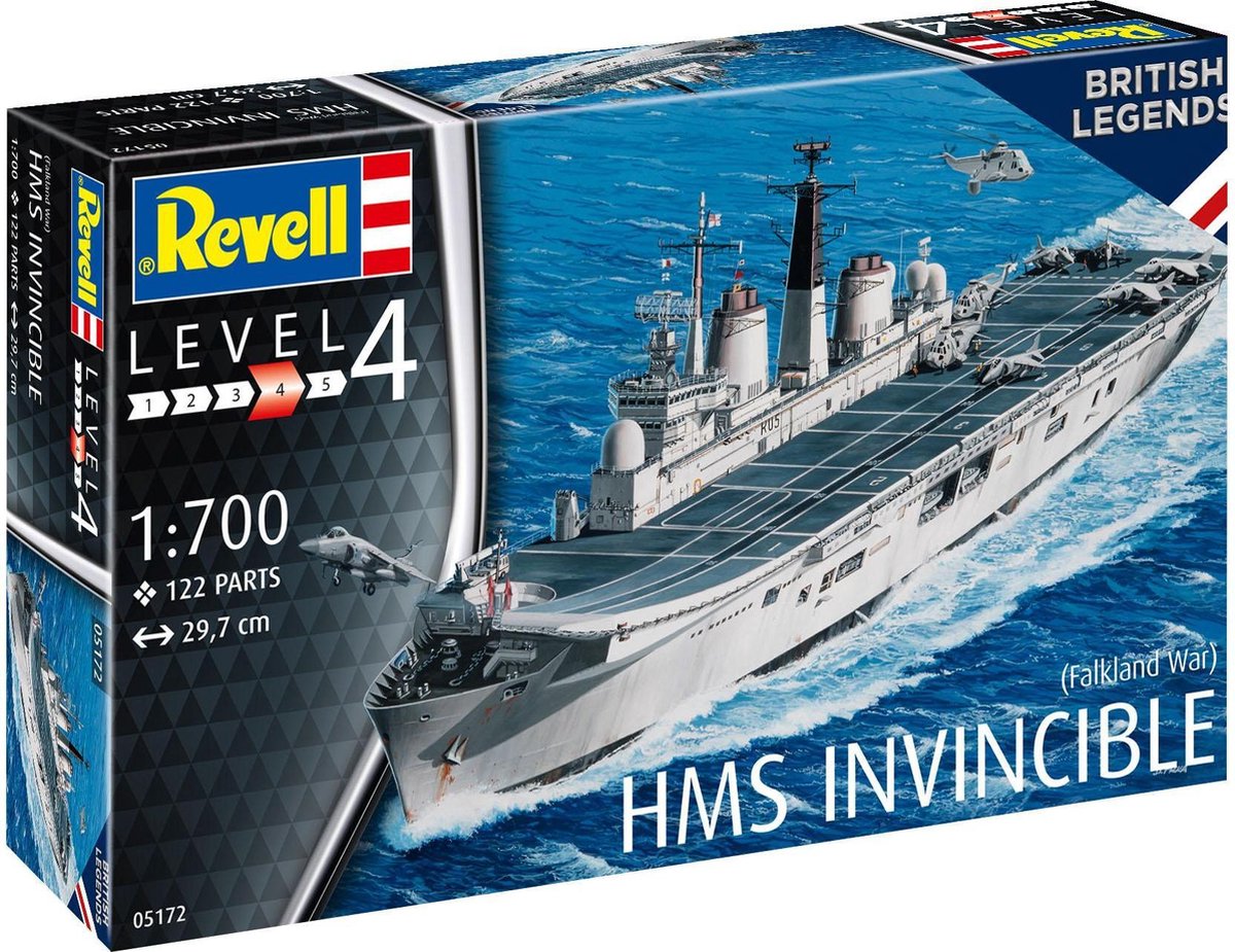 1:700 Revell 05172 HMS Invincible (Falkland War) Plastic kit
