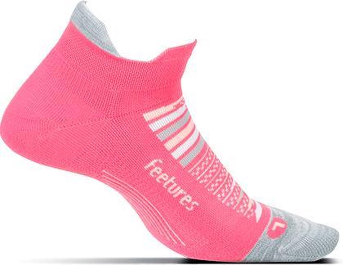 Feetures - Elite Light Cushion No Show Tab - Hardloopsokken - Sportsokken - Roze - L