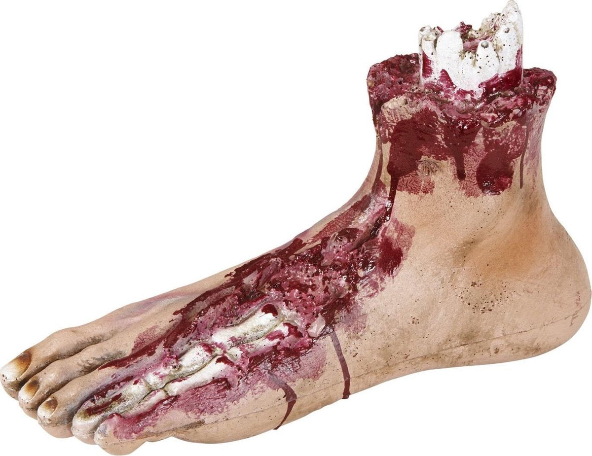"Bebloede afgehakte voet voor Halloween  - Feestdecoratievoorwerp - One size"