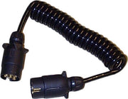 Spiraalkabel Telefoonsnoer 2 Stekkers 7 Polig