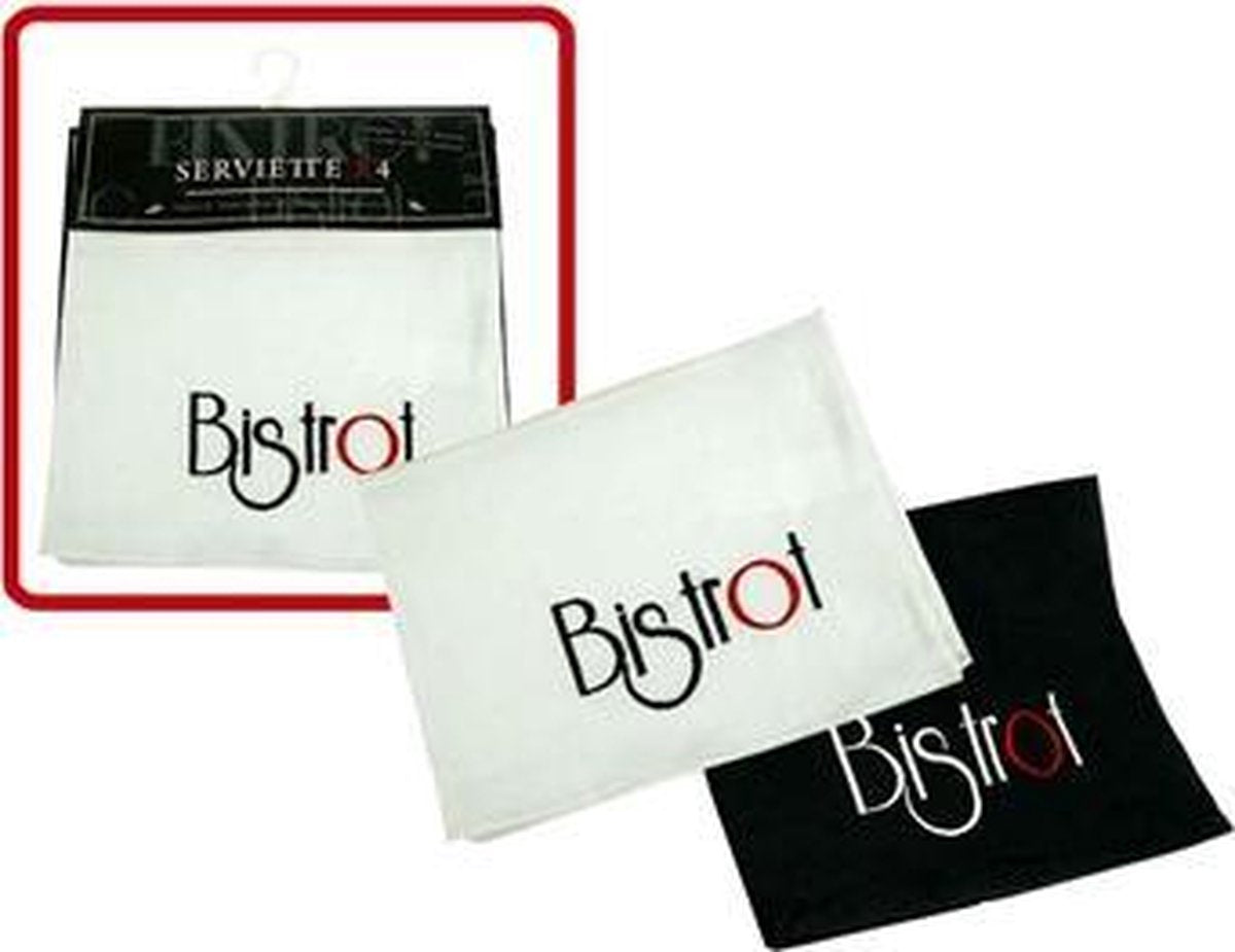 4 stoffen servetten - Bistrot
