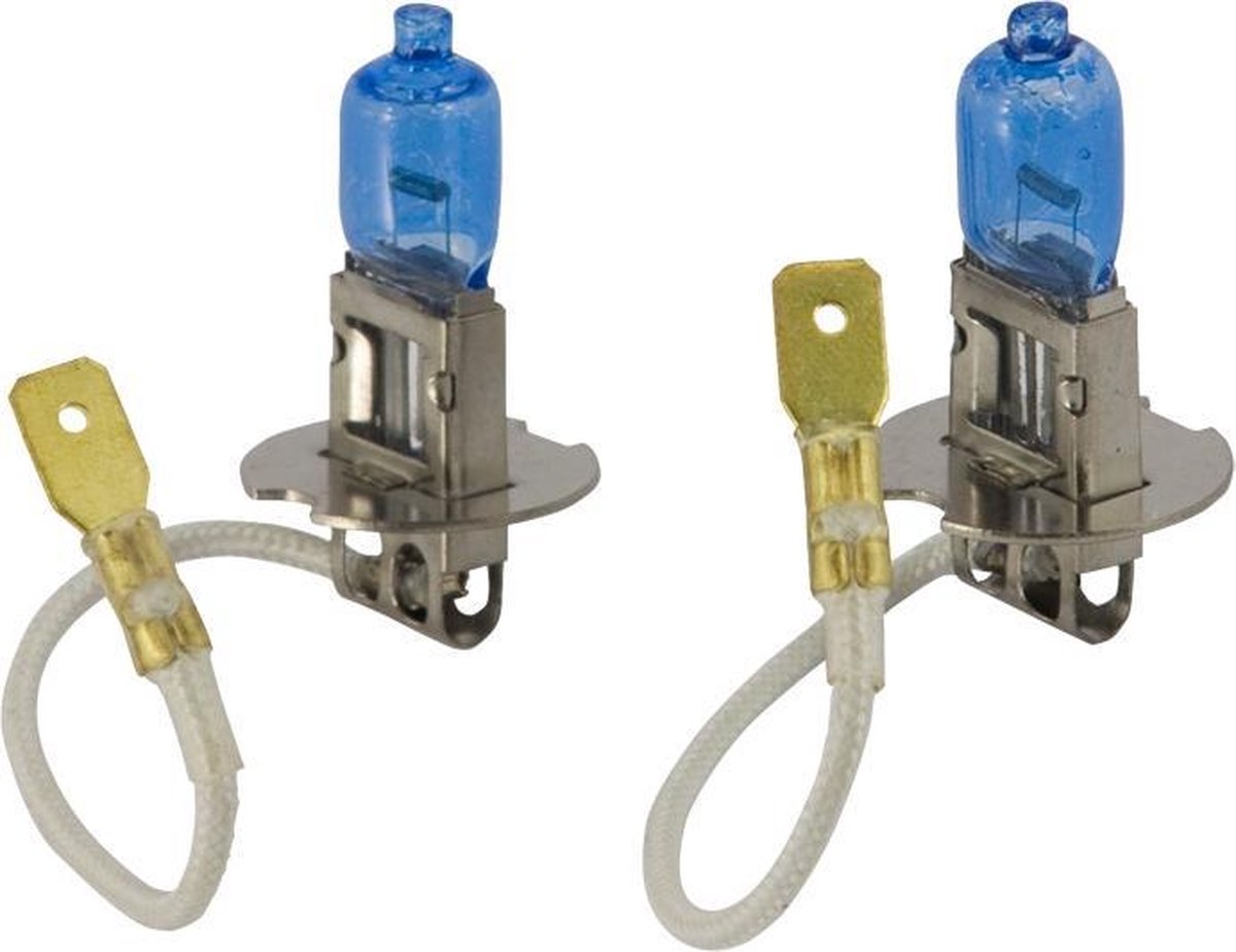 AutoStyle SuperWhite Blauw H3 55W/12V/4200K Halogeen Lampen
