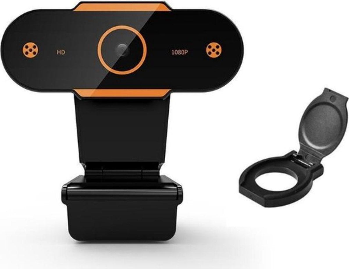 Webcam voor PC - Camera - WebCam - Camera cover Laptop USB Webcam - Draaibaar- Webcam voor Computer - Microfoon - Werk & Thuis - Windows & Mac -1080p