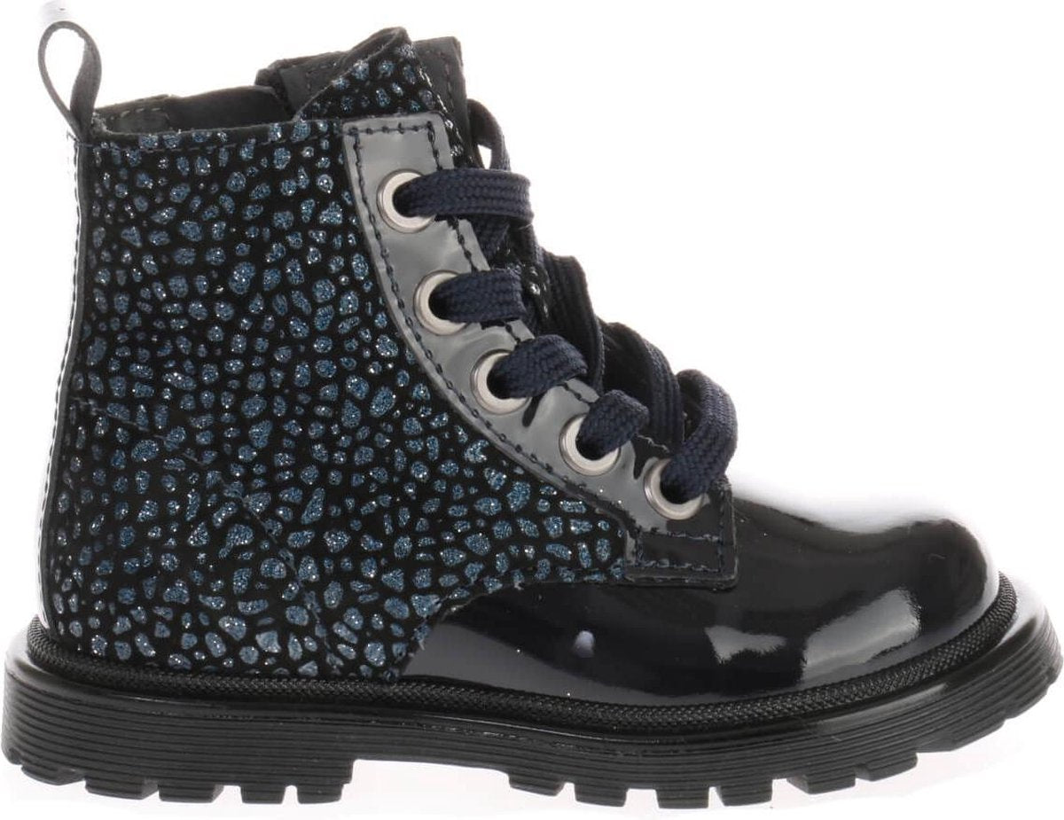 Pinocchio Meisjes Veterboots P1869 - Blauw - Maat 27