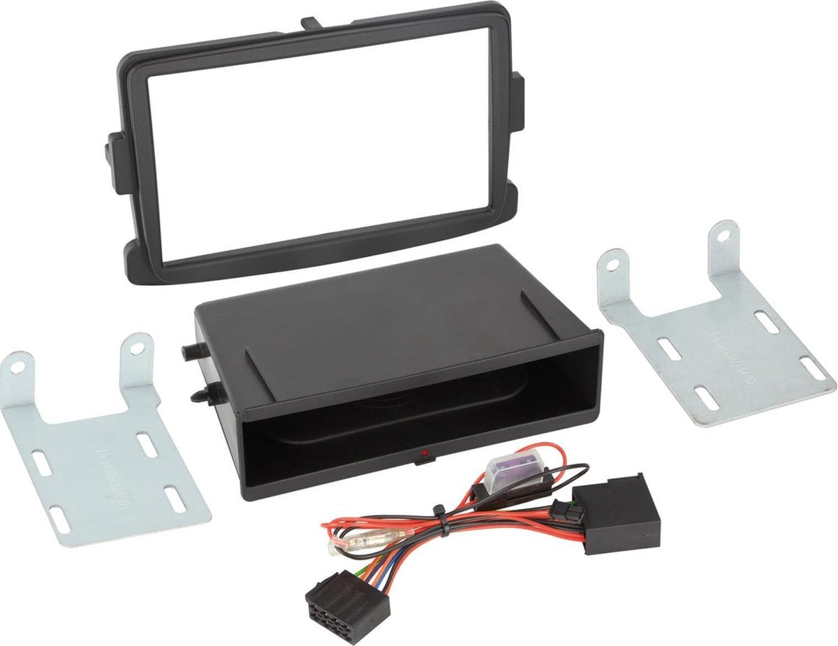 2-DIN Paneel Inbay® Dacia - Opel - Renault Kleur: Zwart