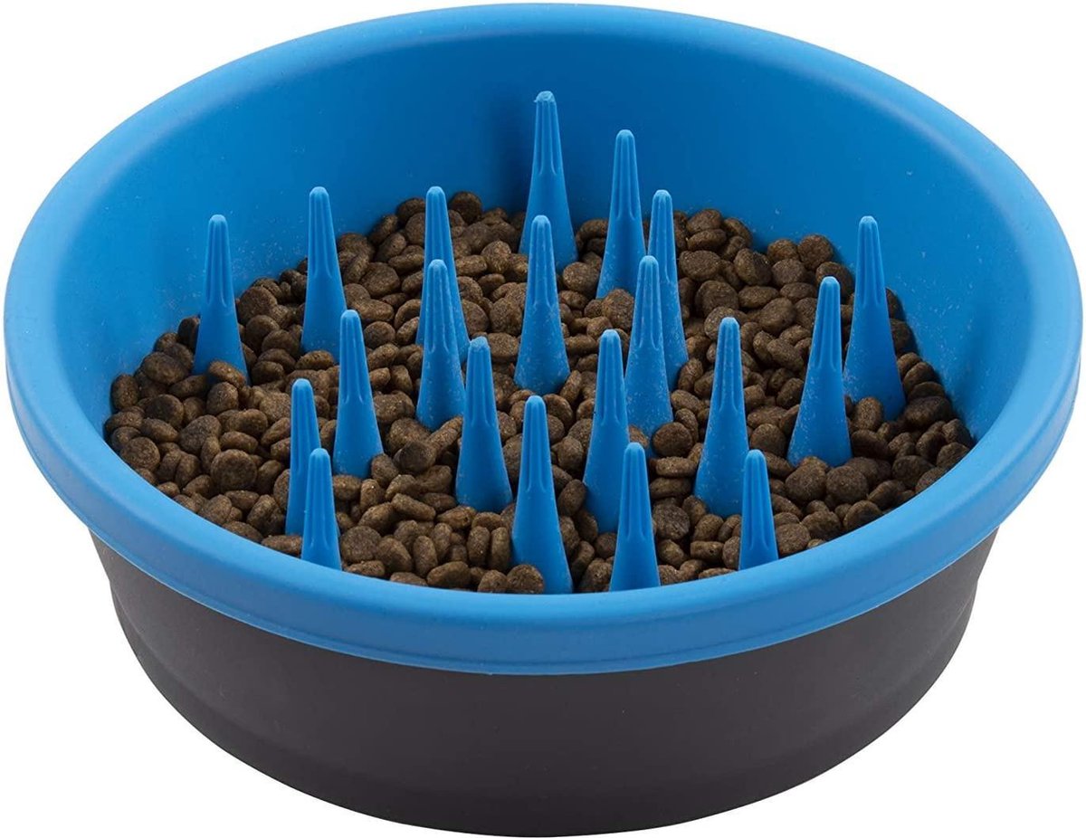 Altranet Slowfeeder 20 X 20 X 7 Cm Siliconen Blauw