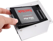 Orico Laptop optical bay caddy 9.5mm dik 2.5 Inch SSD/HDD - Zilver