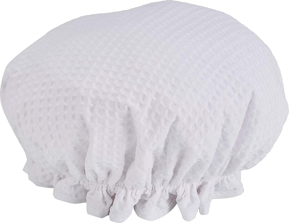 Vagabond Traditionele Engelse Douchemuts - White Waffle