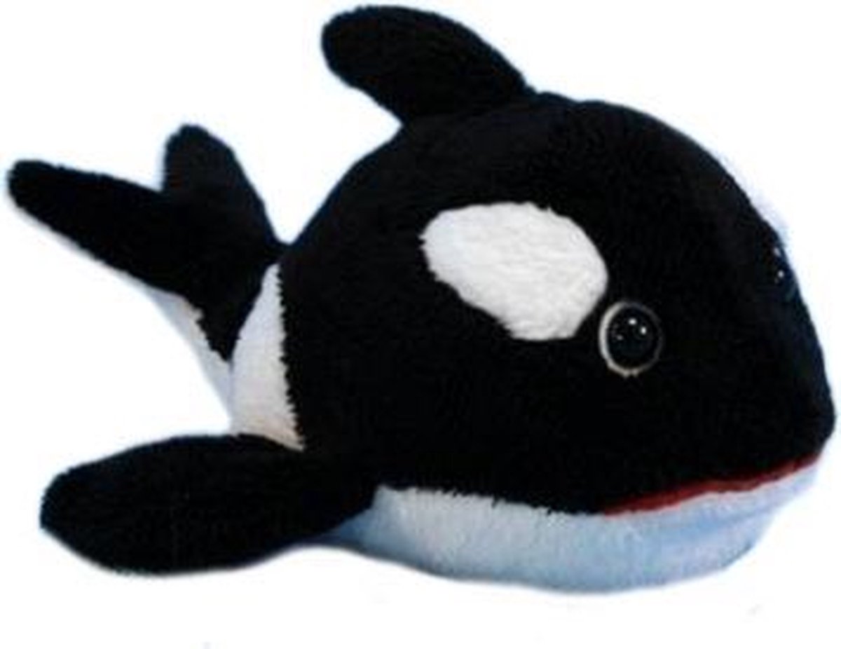 Pluche knuffel orka 13 cm