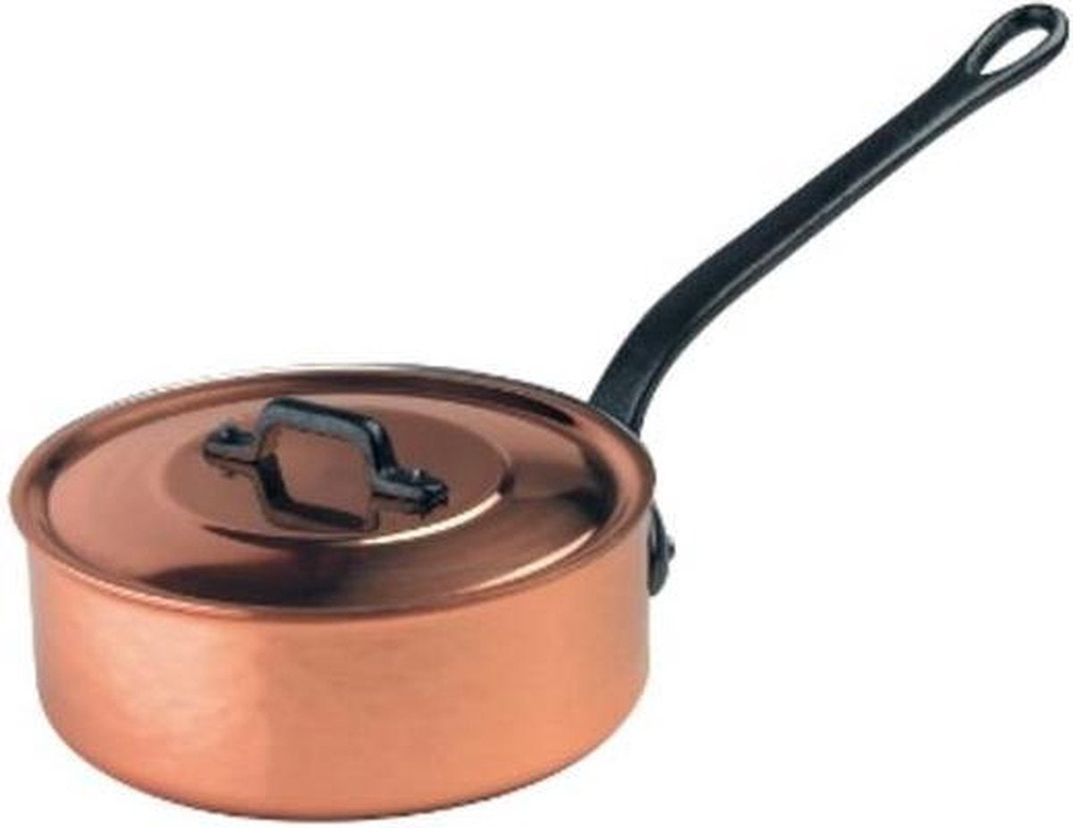 Baumalu koperen hapjespan / sauteerpan Ø 22 cm incl. deksel