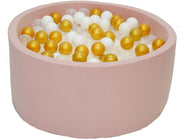 Ballenbak Roze 90x40 met 250 ballen Wit