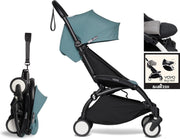 Babyzen YOYO² buggy vanaf 6 maanden inclusief beensteun -  aqua met frame zwart