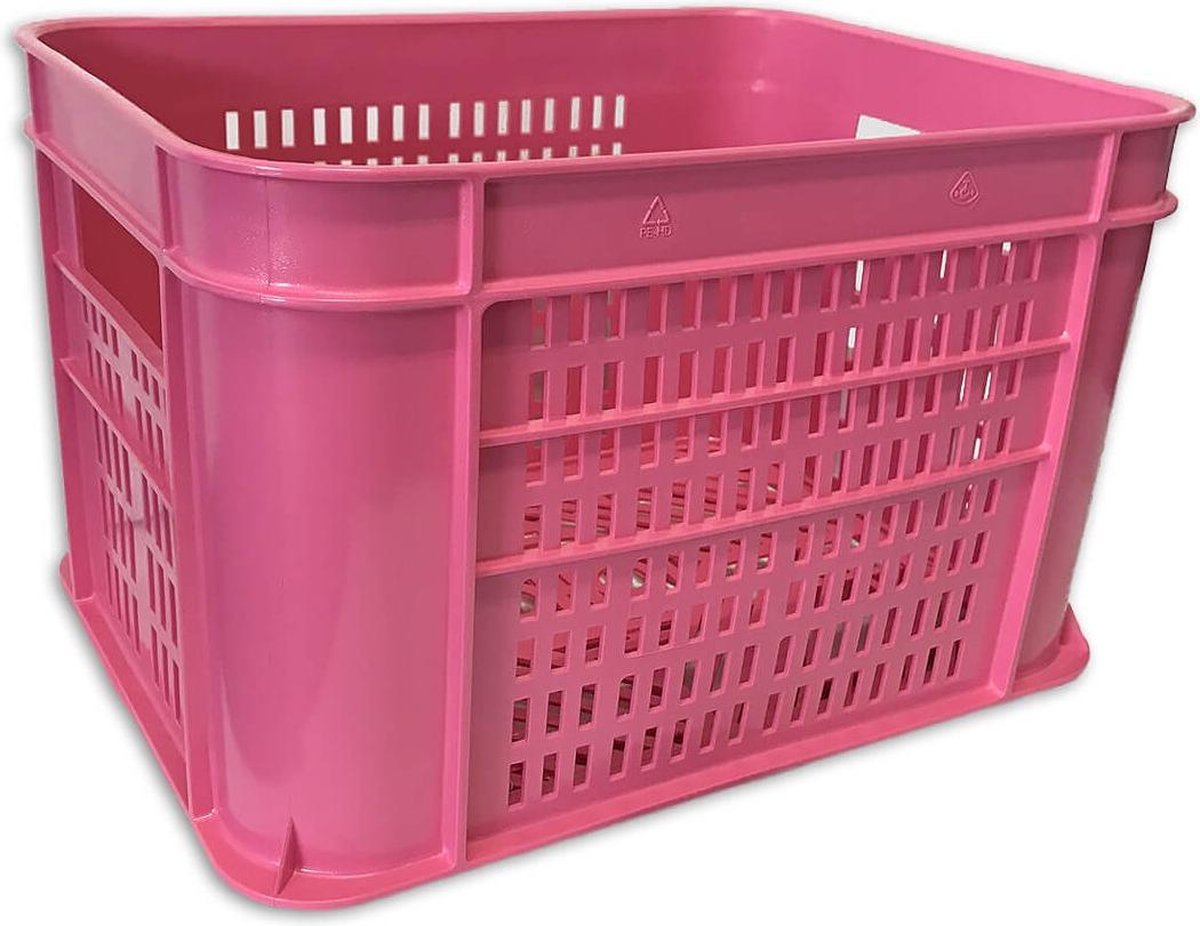 Lynx Fietskrat 30 Liter Kunststof Roze
