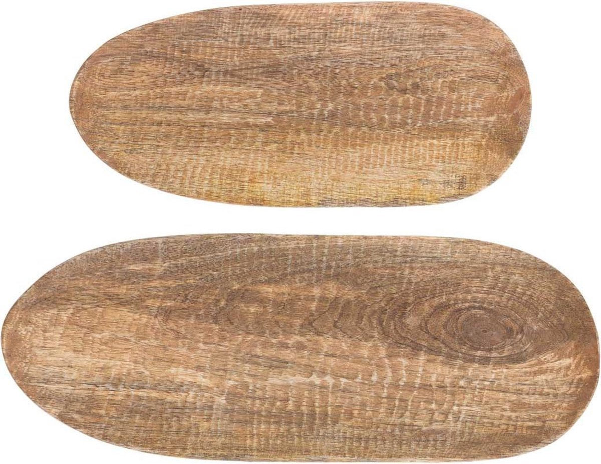 Riverdale - Plateau set Sam naturel 48cm - Bruin