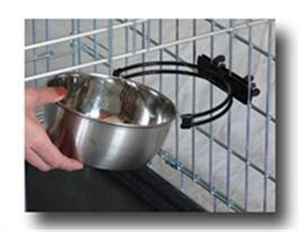 BENCH rvs voerbak of drinkbak snap'y met handig kliksysteem 296ml