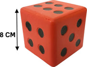 Dobbelsteen Coated Foam 8 CM ROOD