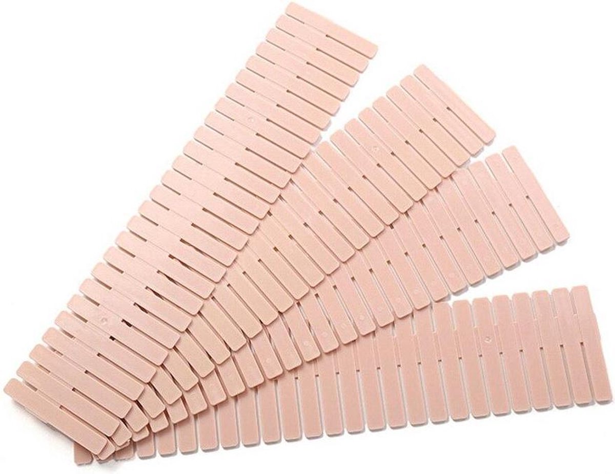 Smartzo - Ladeverdeler - Plastic - Roze - 4 stuks - 32.7 x 7cm