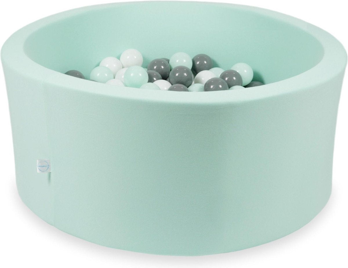 Mint ballenbad Moje • Rond 90 x 40 cm • Inclusief 300 ballen diameter 7 cm