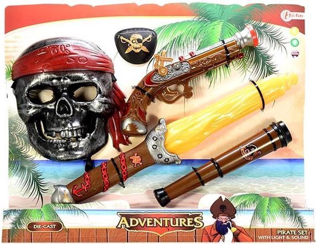 Piratenset met licht en geluid