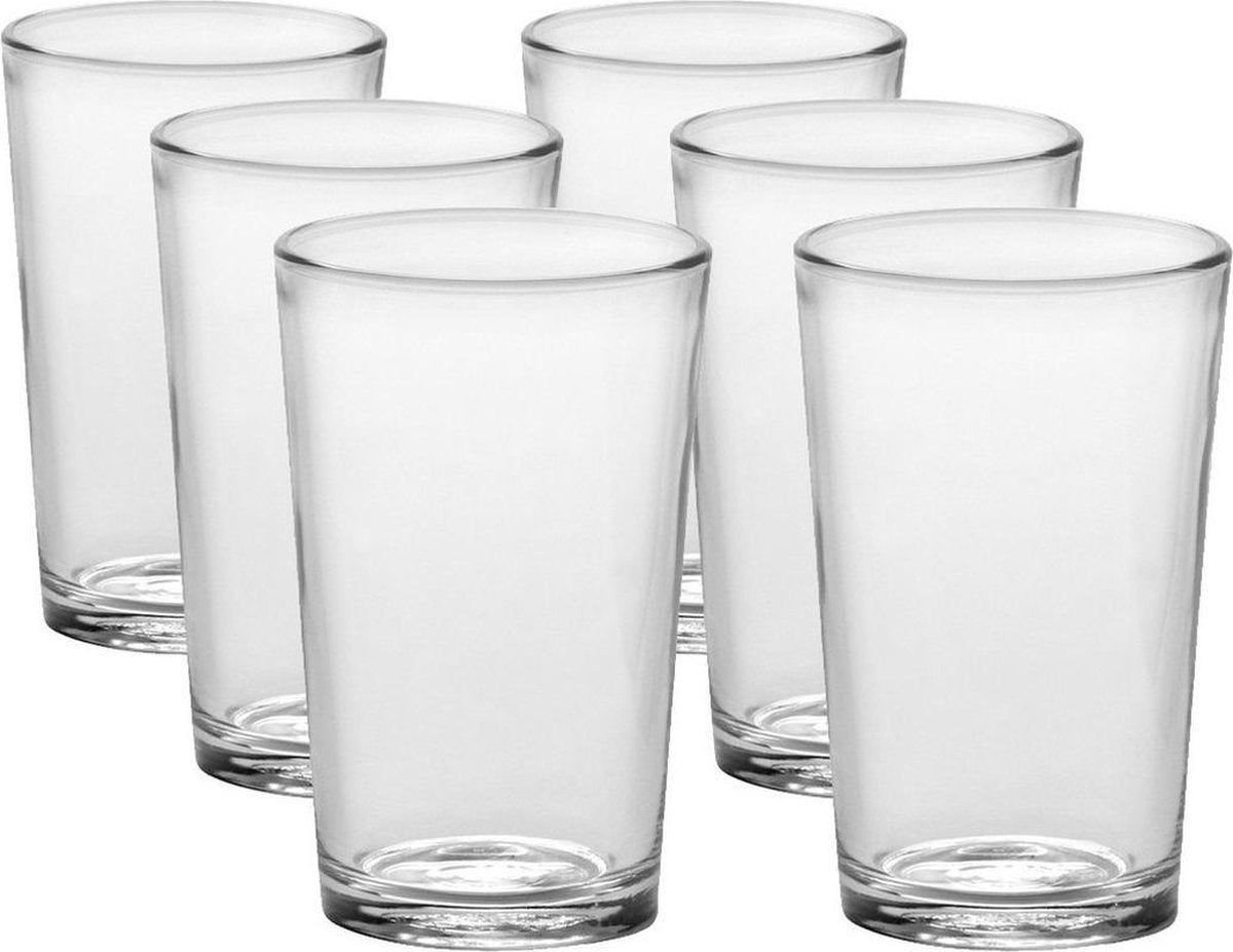 12x Drinkglazen/waterglazen Chope transparant 200 ml - Koffie/thee glazen Chope 200 ml