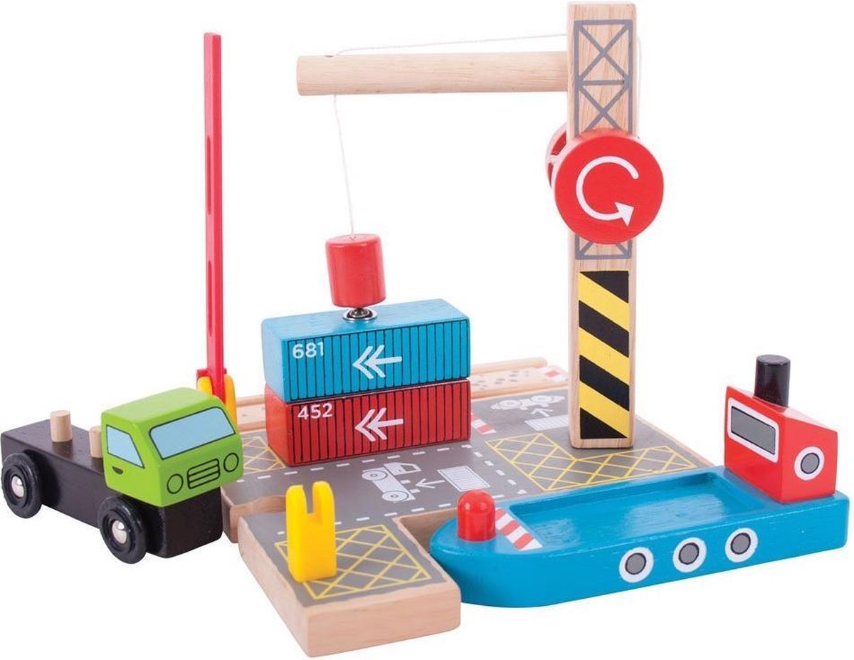 Bigjigs Container Shipping Yard