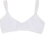 Claesen's Meisjes Bh - White Embroidery - Maat 128-134