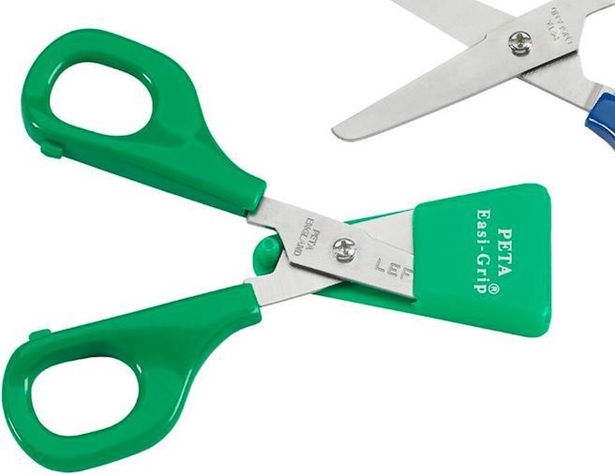 Ergonomische en zelfopenende schaar Easi-Grip® 45 mm ronde punt - links