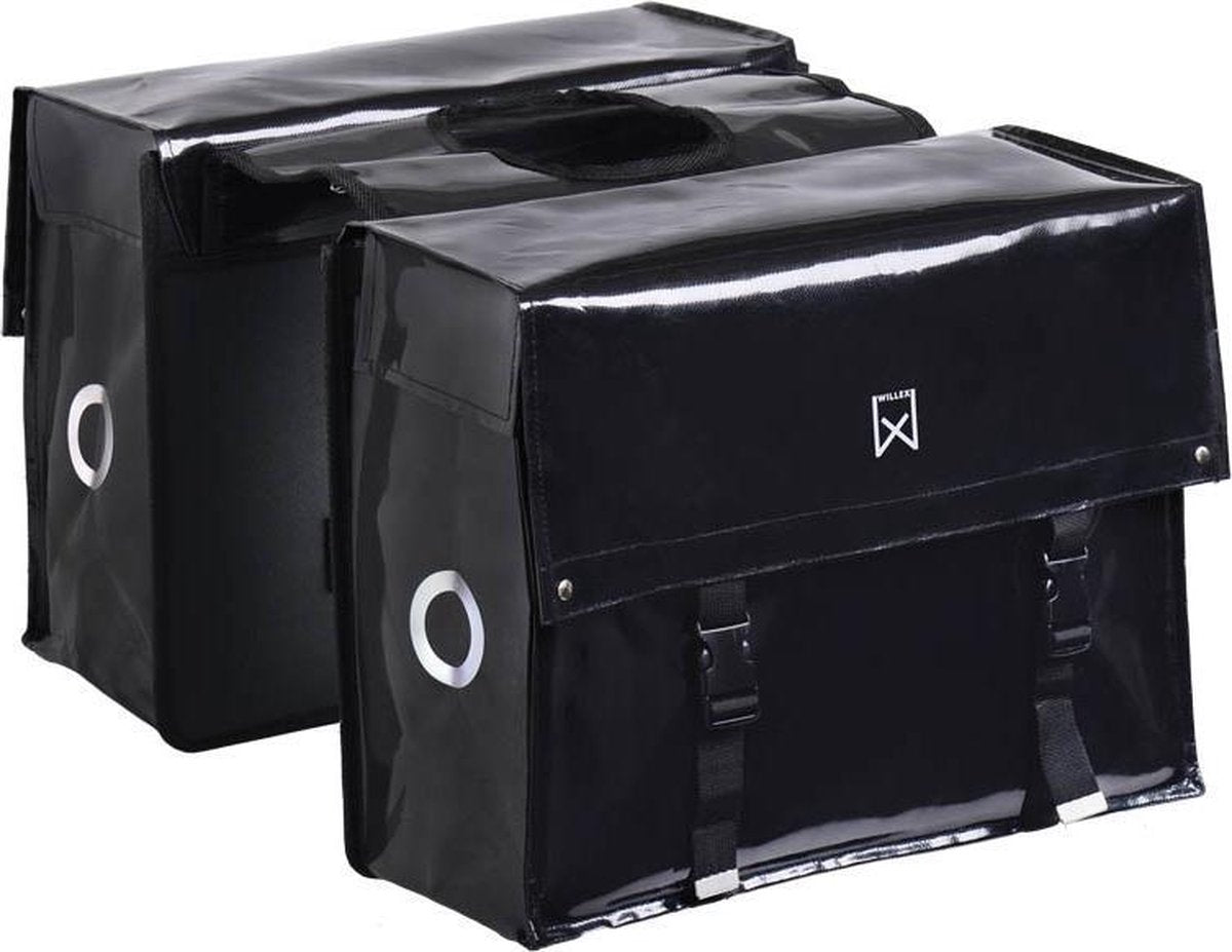 Willex Bisonyl Dubbele Fietstas - 46 liter - Zwart
