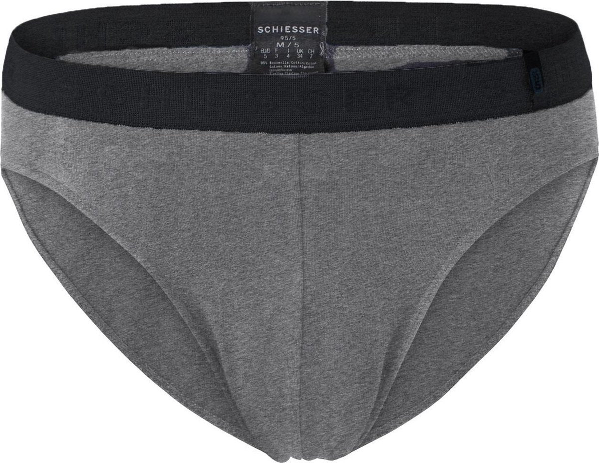 SCHIESSER 95/5 rioslip (1-pack) - grijs -  Maat: S